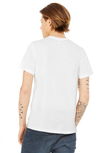 BELLA+CANVAS  Unisex Poly-Cotton Short Sleeve Tee - White Back