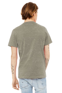 BELLA+CANVAS Unisex Textured Jersey V-Neck Tee BC3655 - Stone Marble Back