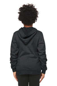 BELLA+CANVAS  Youth Sponge Fleece Pullover Hoodie BC3719Y - Dark Grey Heather Back