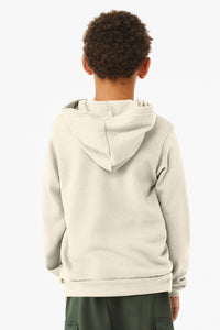 BELLA+CANVAS  Youth Sponge Fleece Pullover Hoodie BC3719Y - Natural Back
