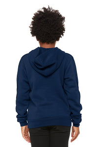 BELLA+CANVAS  Youth Sponge Fleece Pullover Hoodie BC3719Y - Navy Back