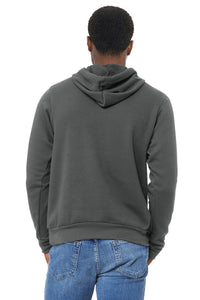 BELLA+CANVAS  Unisex Sponge Fleece Pullover Hoodie - Asphalt Back