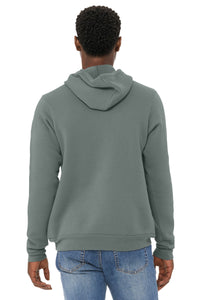 BELLA+CANVAS  Unisex Sponge Fleece Pullover Hoodie - Blue Storm Back