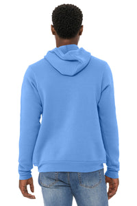 BELLA+CANVAS  Unisex Sponge Fleece Pullover Hoodie - Carolina Blue Back