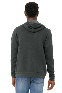 BELLA+CANVAS  Unisex Sponge Fleece Pullover Hoodie - Dark Grey Heather Back