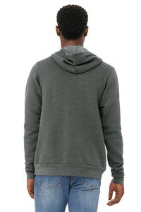 BELLA+CANVAS  Unisex Sponge Fleece Pullover Hoodie - Deep Heather Back