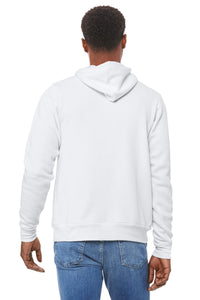 BELLA+CANVAS  Unisex Sponge Fleece Pullover Hoodie - DTG White Back