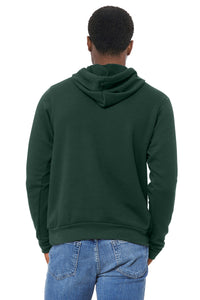 BELLA+CANVAS  Unisex Sponge Fleece Pullover Hoodie - Forest Back