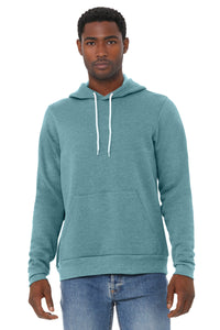 BELLA+CANVAS  Unisex Sponge Fleece Pullover Hoodie - Heather Blue Lagoon