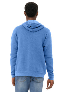 BELLA+CANVAS  Unisex Sponge Fleece Pullover Hoodie - Heather Columbia Blue Back