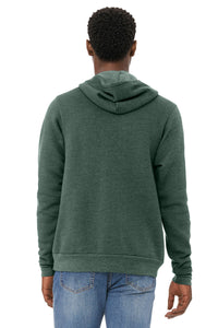 BELLA+CANVAS  Unisex Sponge Fleece Pullover Hoodie - Heather Forest Back