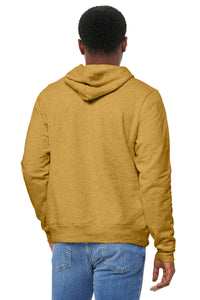 BELLA+CANVAS  Unisex Sponge Fleece Pullover Hoodie - Heather Mustard Back