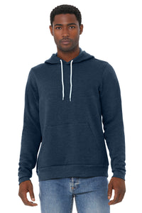 BELLA+CANVAS  Unisex Sponge Fleece Pullover Hoodie - Heather Navy
