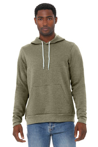 BELLA+CANVAS  Unisex Sponge Fleece Pullover Hoodie - Heather Olive