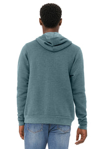 BELLA+CANVAS  Unisex Sponge Fleece Pullover Hoodie - Heather Slate Back
