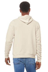 BELLA+CANVAS  Unisex Sponge Fleece Pullover Hoodie - Natural Back