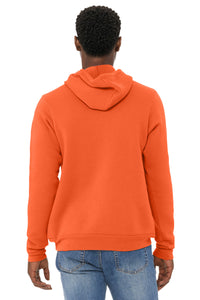 BELLA+CANVAS  Unisex Sponge Fleece Pullover Hoodie - Orange Back