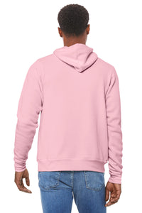 BELLA+CANVAS  Unisex Sponge Fleece Pullover Hoodie - Pink Back