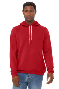 BELLA+CANVAS  Unisex Sponge Fleece Pullover Hoodie - Red