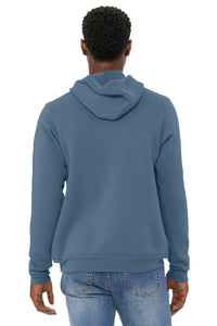 BELLA+CANVAS  Unisex Sponge Fleece Pullover Hoodie - Steel Blue Back