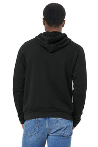 BELLA+CANVAS  Unisex Sponge Fleece Pullover Hoodie - Vintage Black Back
