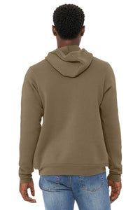 BELLA+CANVAS  Unisex Sponge Fleece Pullover Hoodie - Vintage Brown Back