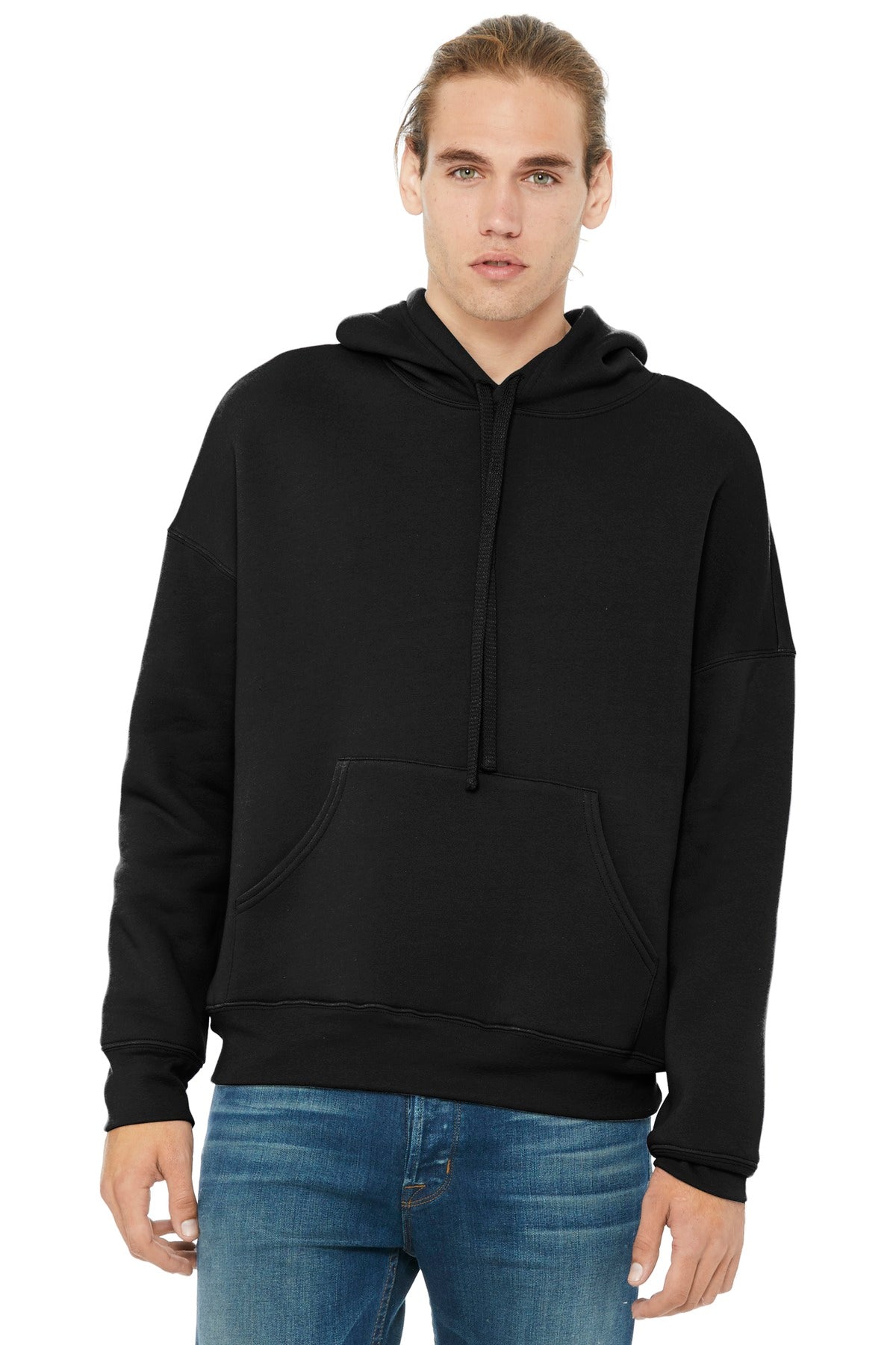 BELLA+CANVAS  Unisex Sponge Fleece Pullover DTM Hoodie - Black