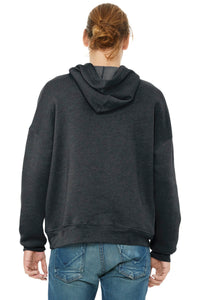 BELLA+CANVAS  Unisex Sponge Fleece Pullover DTM Hoodie - Dark Grey Heather Back