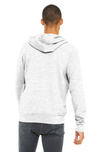 BELLA+CANVAS  Unisex Sponge Fleece Full-Zip Hoodie - Ash Back