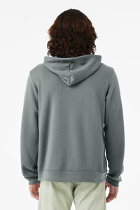 BELLA+CANVAS  Unisex Sponge Fleece Full-Zip Hoodie - Blue Storm Back