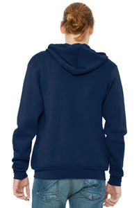 BELLA+CANVAS  Unisex Sponge Fleece Full-Zip Hoodie - Navy Back