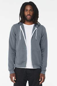 BELLA+CANVAS  Unisex Sponge Fleece Full-Zip Hoodie - Steel Blue