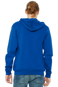 BELLA+CANVAS  Unisex Sponge Fleece Full-Zip Hoodie - True Royal Back