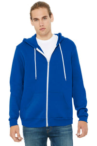BELLA+CANVAS  Unisex Sponge Fleece Full-Zip Hoodie - True Royal