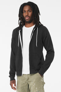 BELLA+CANVAS  Unisex Sponge Fleece Full-Zip Hoodie - Vintage Black