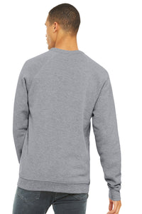 BELLA+CANVAS  Unisex Sponge Fleece Raglan Sweatshirt - Athletic Heather Back