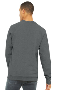 BELLA+CANVAS  Unisex Sponge Fleece Raglan Sweatshirt - Grey Triblend Back