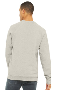 BELLA+CANVAS  Unisex Sponge Fleece Raglan Sweatshirt - Heather Dust Back
