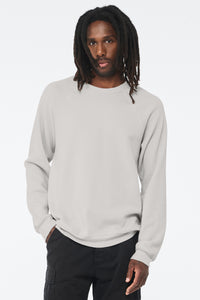 BELLA+CANVAS  Unisex Sponge Fleece Raglan Sweatshirt - Silver