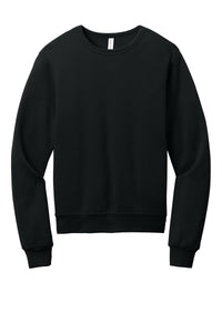 BELLA+CANVAS Unisex Sponge Fleece Classic Crewneck Sweatshirt BC3911 - Black