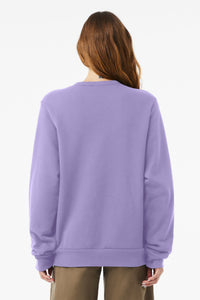 BELLA+CANVAS Unisex Sponge Fleece Classic Crewneck Sweatshirt BC3911 - Dark Lavender Back