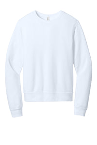 BELLA+CANVAS Unisex Sponge Fleece Classic Crewneck Sweatshirt BC3911 - White