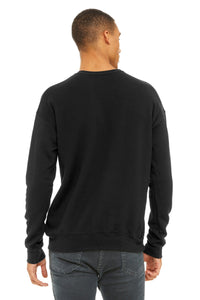 BELLA+CANVAS  Unisex Sponge Fleece Drop Shoulder Sweatshirt - Black Back