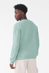 BELLA+CANVAS  Unisex Sponge Fleece Drop Shoulder Sweatshirt - Dusty Blue Back