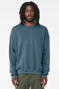 BELLA+CANVAS  Unisex Sponge Fleece Drop Shoulder Sweatshirt - Heather Deep Teal