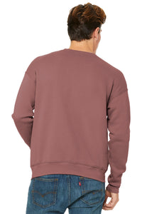 BELLA+CANVAS  Unisex Sponge Fleece Drop Shoulder Sweatshirt - Mauve Back