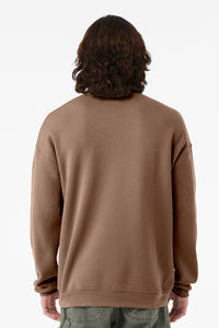 BELLA+CANVAS  Unisex Sponge Fleece Drop Shoulder Sweatshirt - Vintage Brown Back