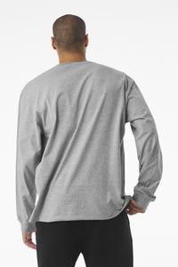 BELLA+CANVAS Unisex 7.5-Ounce Heavyweight Long Sleeve Tee BC4651 - Athletic Heather Back