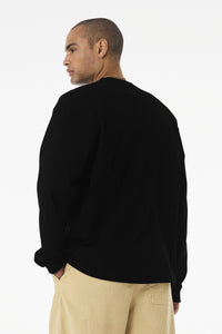 BELLA+CANVAS Unisex 7.5-Ounce Heavyweight Long Sleeve Tee BC4651 - Black Back