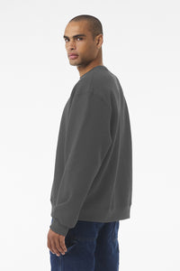 BELLA+CANVAS Unisex 10-Ounce Heavyweight Crewneck Sweatshirt BC4711 - Asphalt Back